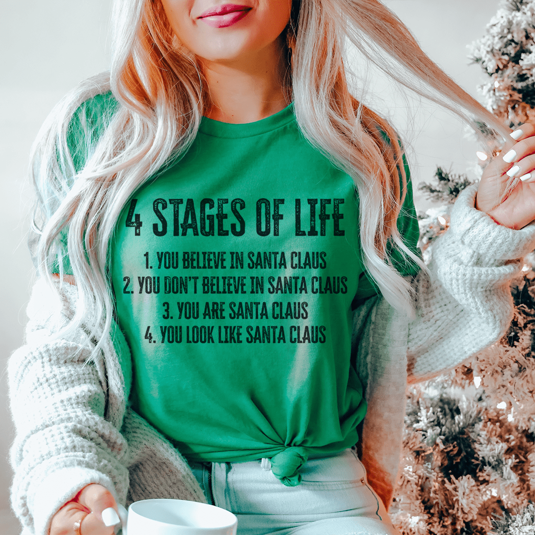 4 Stages Of Life Christmas Tee shopmerchmallow 4 Stages Of Life Christmas Tee