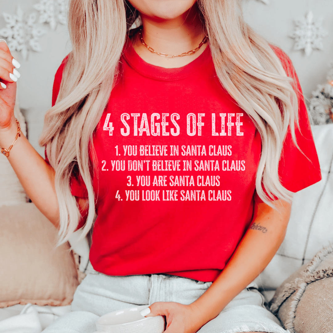 4 Stages Of Life Christmas Tee shopmerchmallow 4 Stages Of Life Christmas Tee