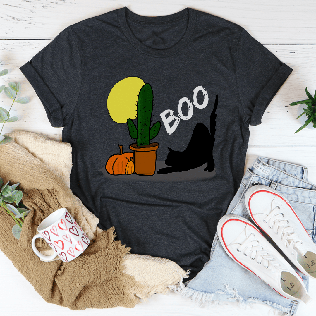 Boo Black Cat Tee shopmerchmallow Boo Black Cat Tee