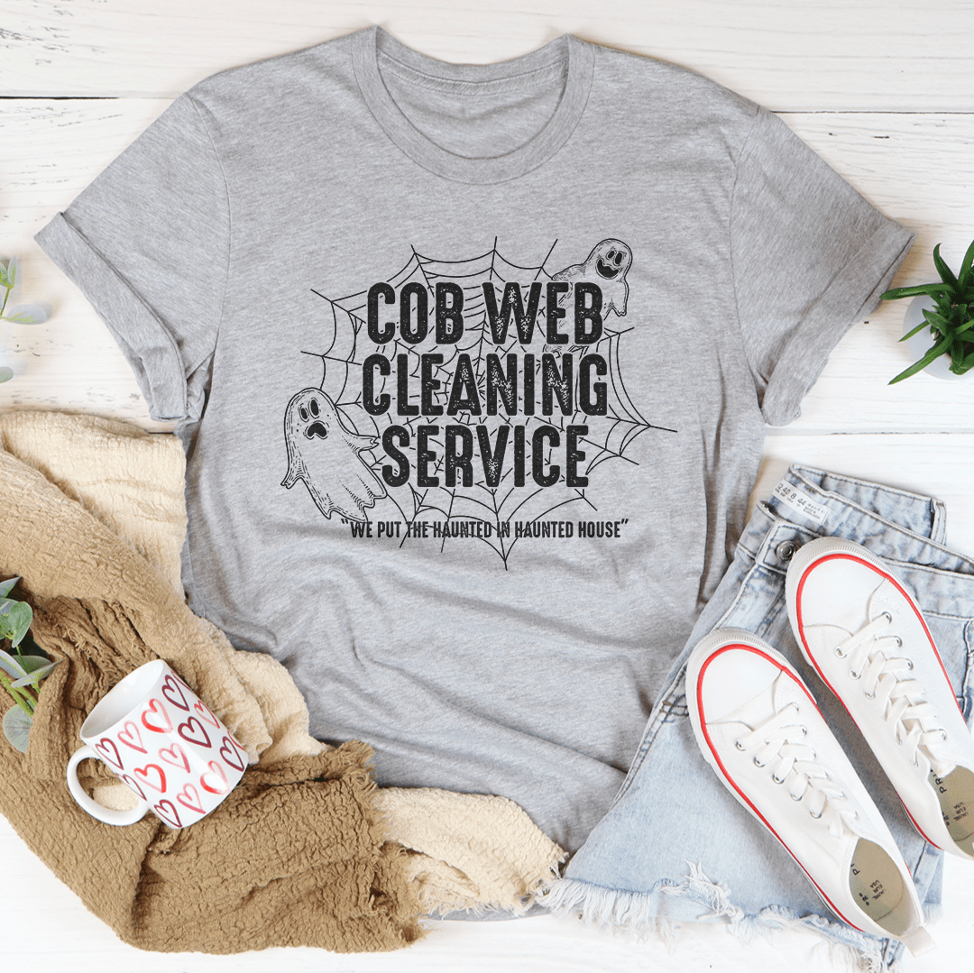 Cob Web Cleaning Service Tee shopmerchmallow Cob Web Cleaning Service Tee