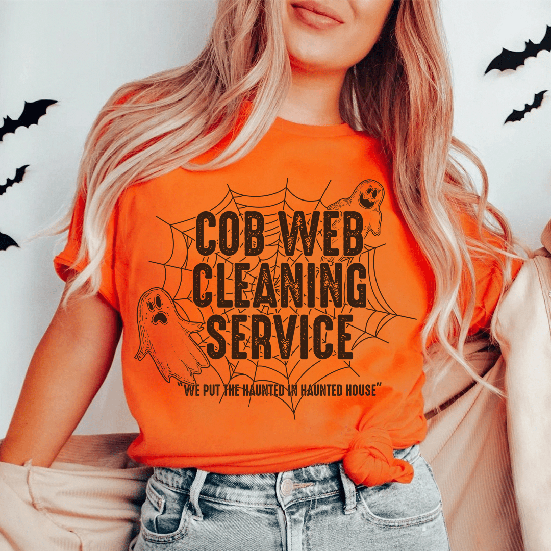 Cob Web Cleaning Service Tee shopmerchmallow Cob Web Cleaning Service Tee