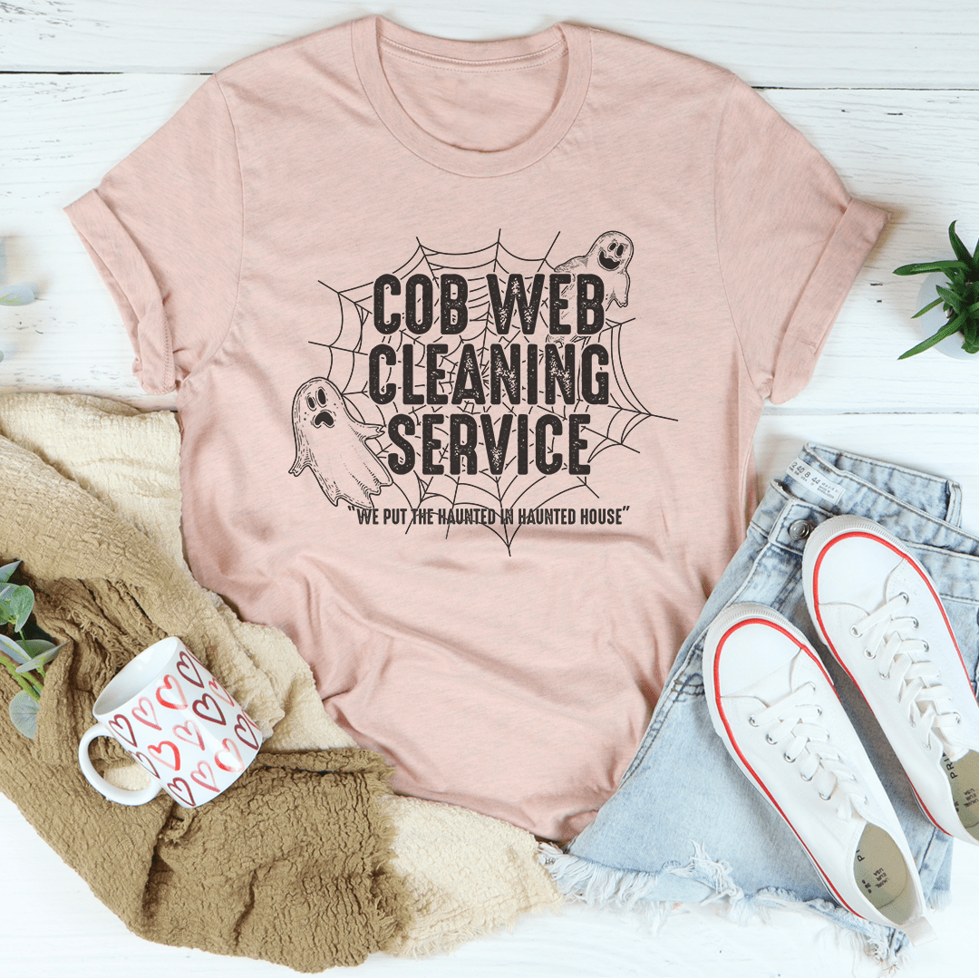 Cob Web Cleaning Service Tee shopmerchmallow Cob Web Cleaning Service Tee
