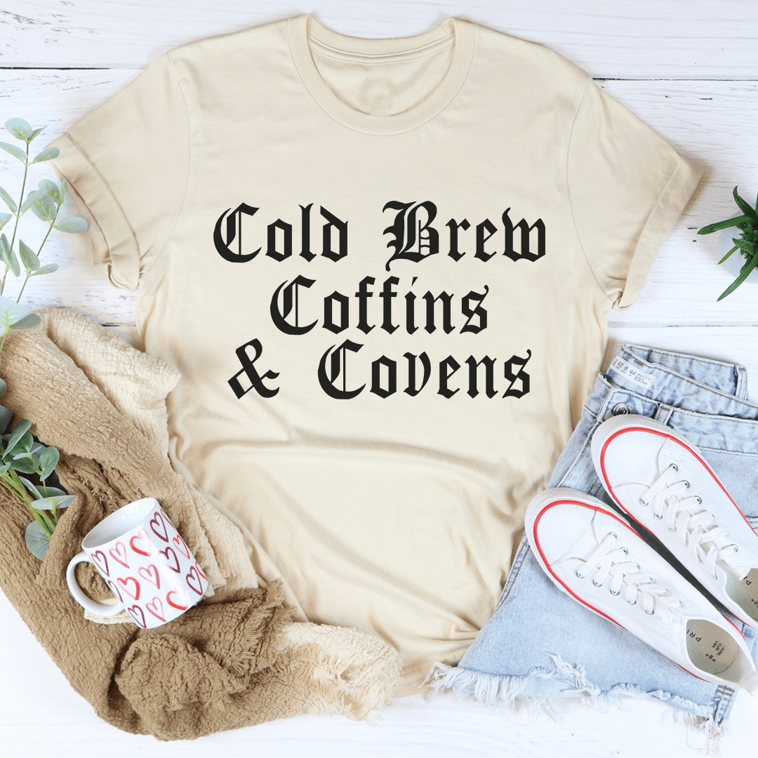 Cold Brew Coffins & Covens Tee shopmerchmallow Cold Brew Coffins & Covens Tee