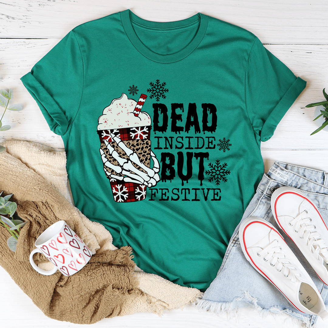 Dead Inside But Festive Tee shopmerchmallow Dead Inside But Festive Tee