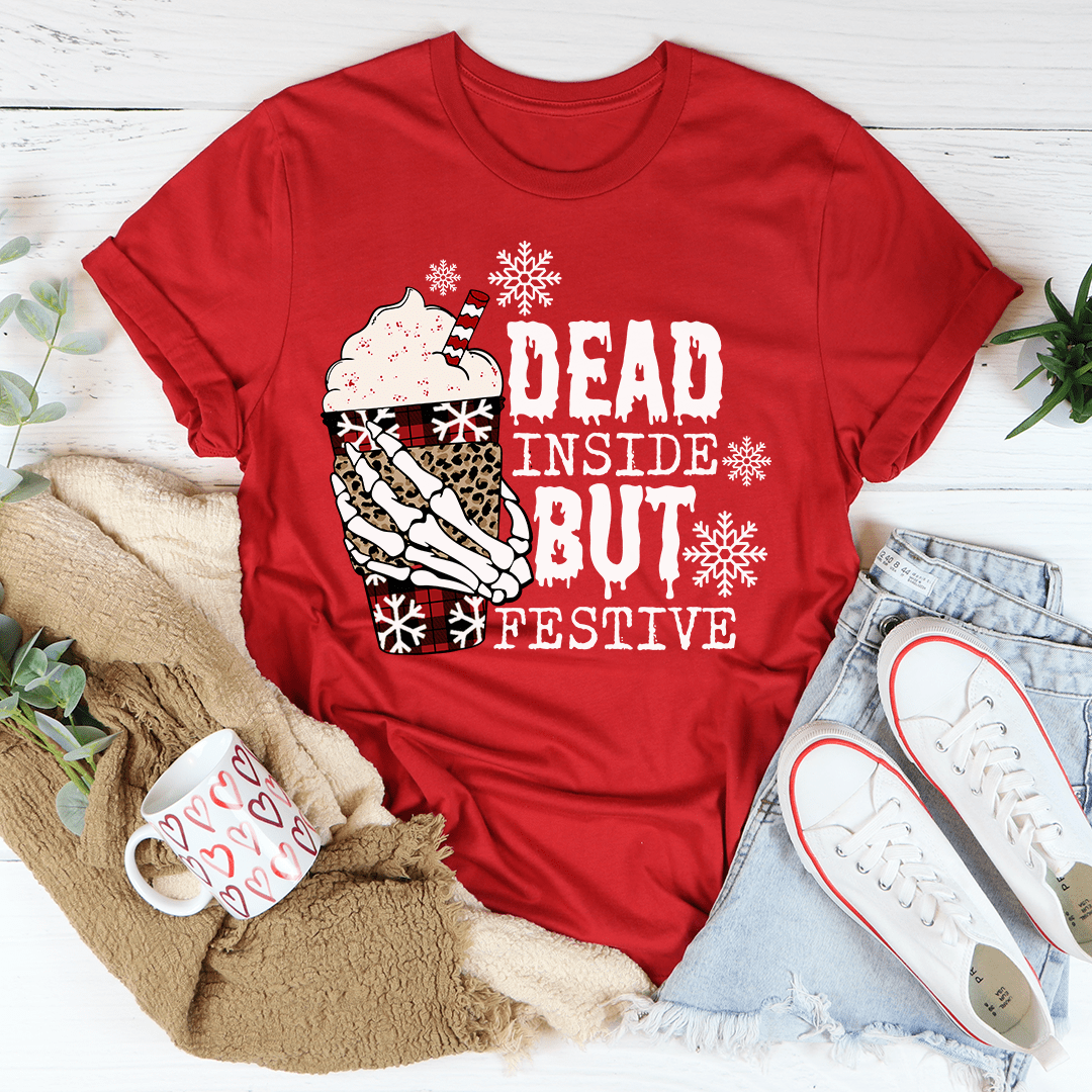 Dead Inside But Festive Tee shopmerchmallow Dead Inside But Festive Tee