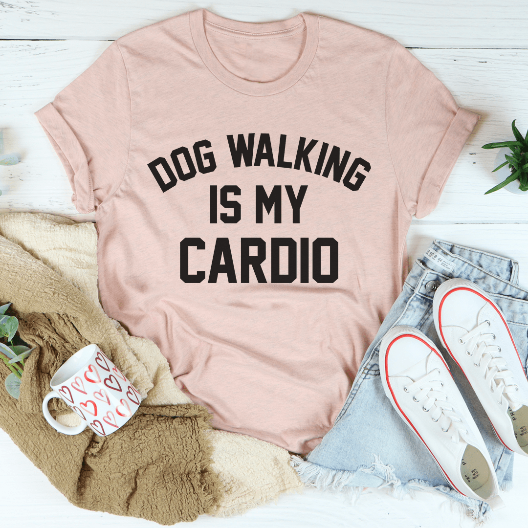 Dog Walking Is My Cardio Tee shopmerchmallow Dog Walking Is My Cardio Tee