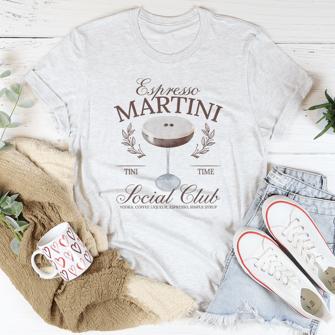 Espresso Martini Social Club Tee shopmerchmallow Espresso Martini Social Club Tee