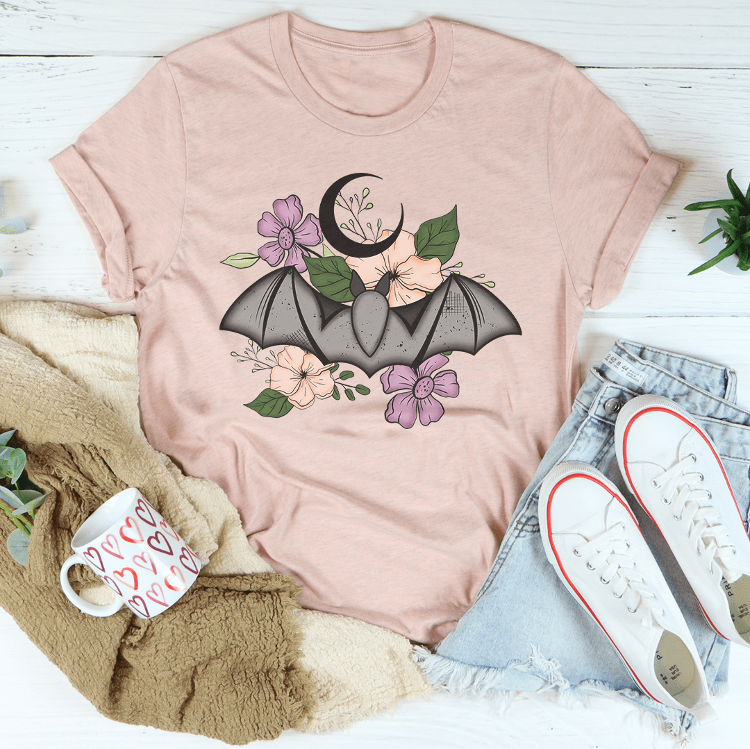 Floral Bat Tee shopmerchmallow Floral Bat Tee