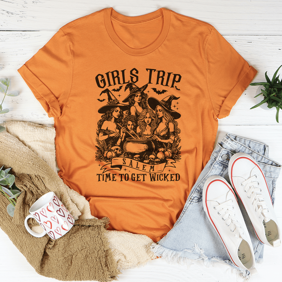 Girls Trip Salem Time To Get Wicked Tee shopmerchmallow Girls Trip Salem Time To Get Wicked Tee