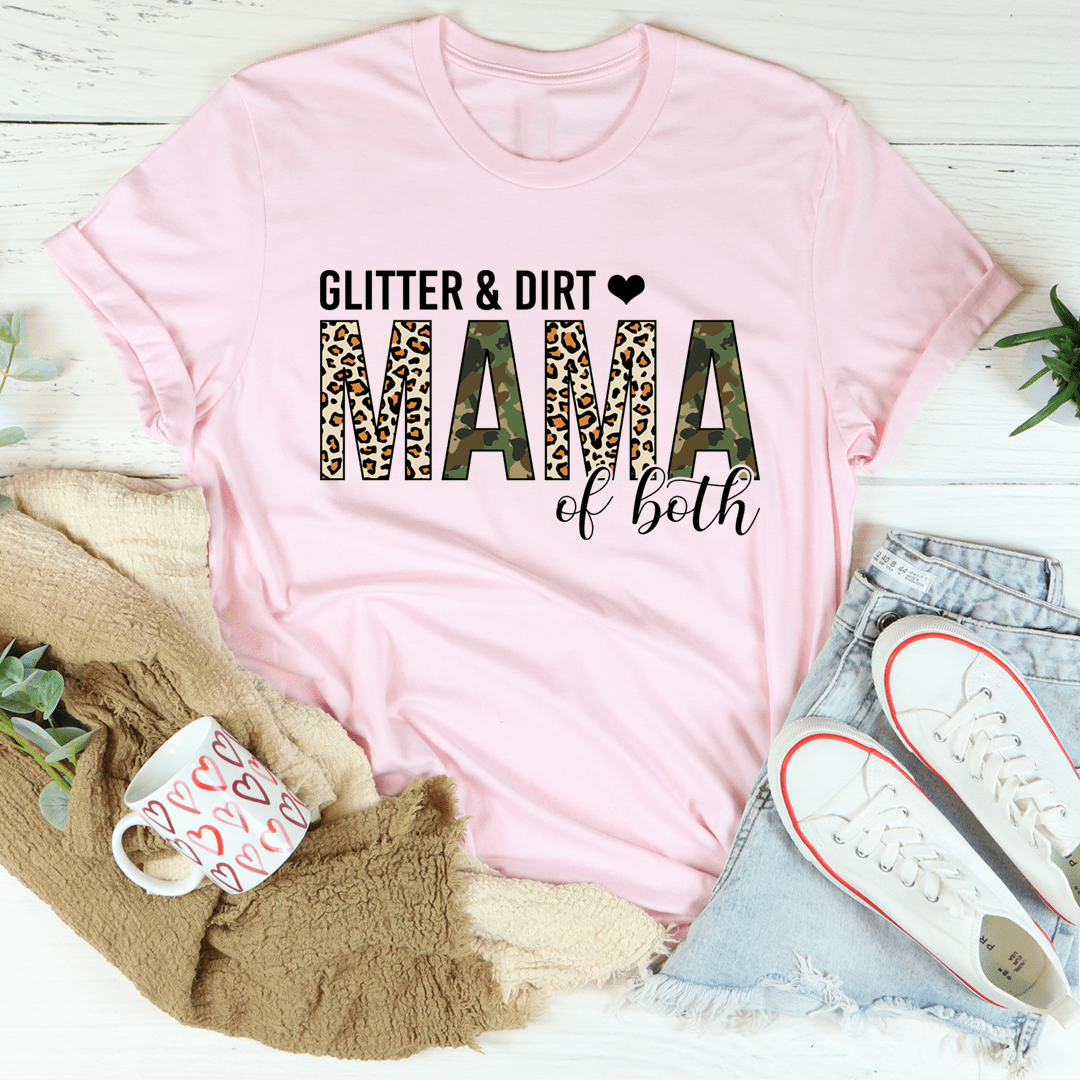 Glitter & Dirt Mama of Both Tee shopmerchmallow Glitter & Dirt Mama of Both Tee