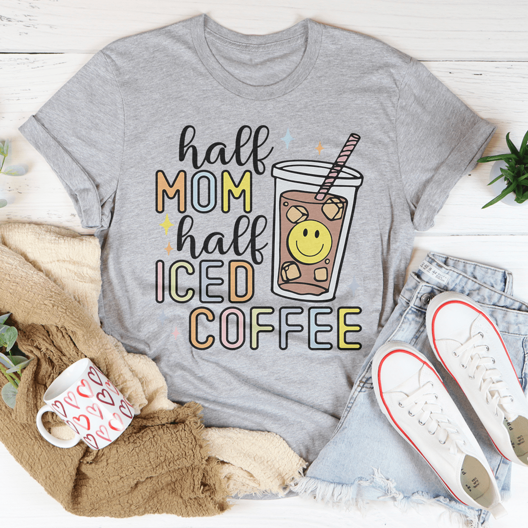 Half Mom Half Iced Coffee Tee shopmerchmallow Half Mom Half Iced Coffee Tee
