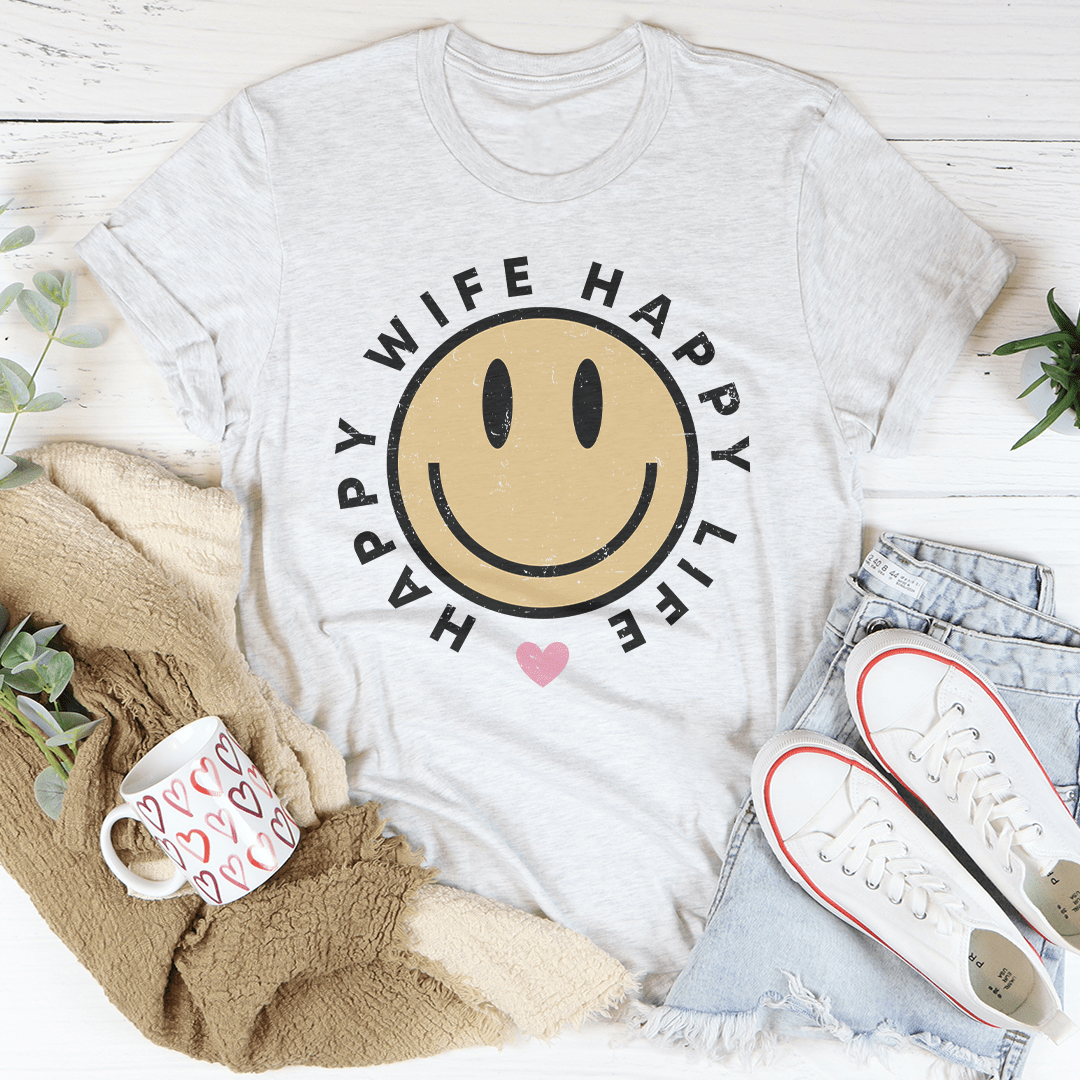 Happy Wife Happy Life Tee shopmerchmallow Happy Wife Happy Life Tee