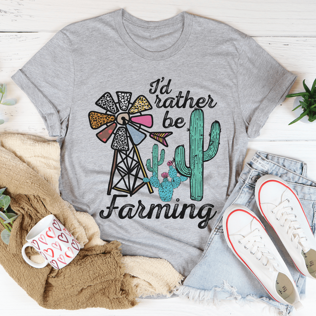 I'd Rather Be Farming Tee shopmerchmallow I'd Rather Be Farming Tee