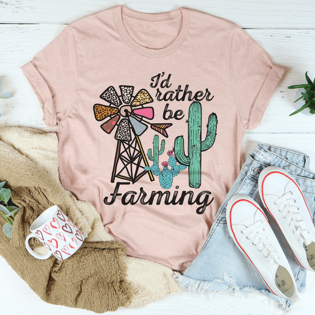 I'd Rather Be Farming Tee shopmerchmallow I'd Rather Be Farming Tee