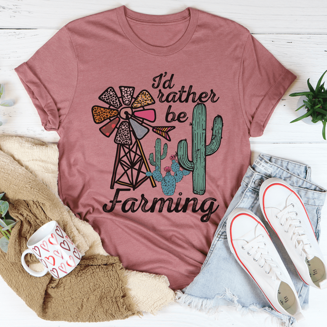 I'd Rather Be Farming Tee shopmerchmallow I'd Rather Be Farming Tee