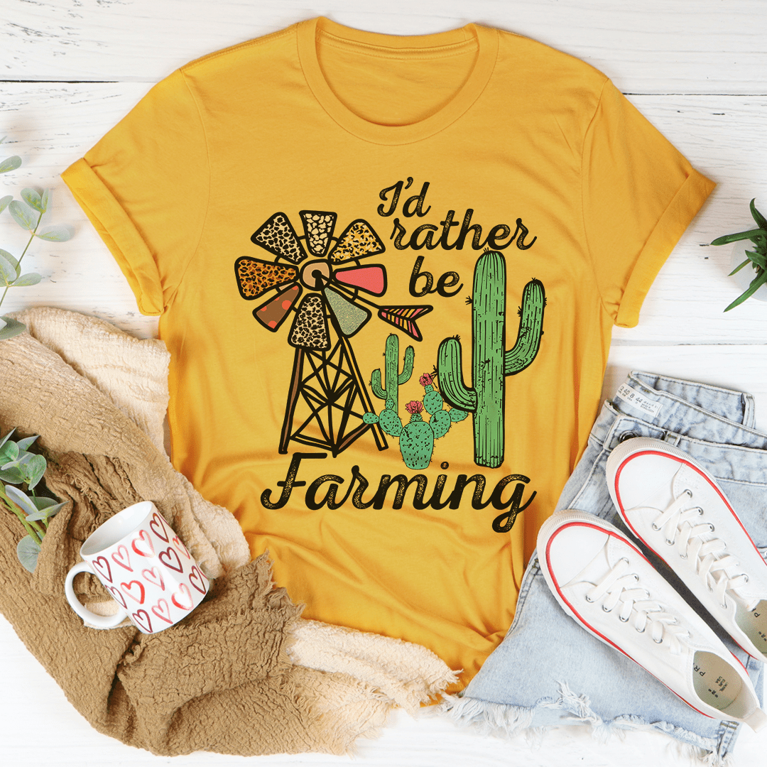 I'd Rather Be Farming Tee shopmerchmallow I'd Rather Be Farming Tee