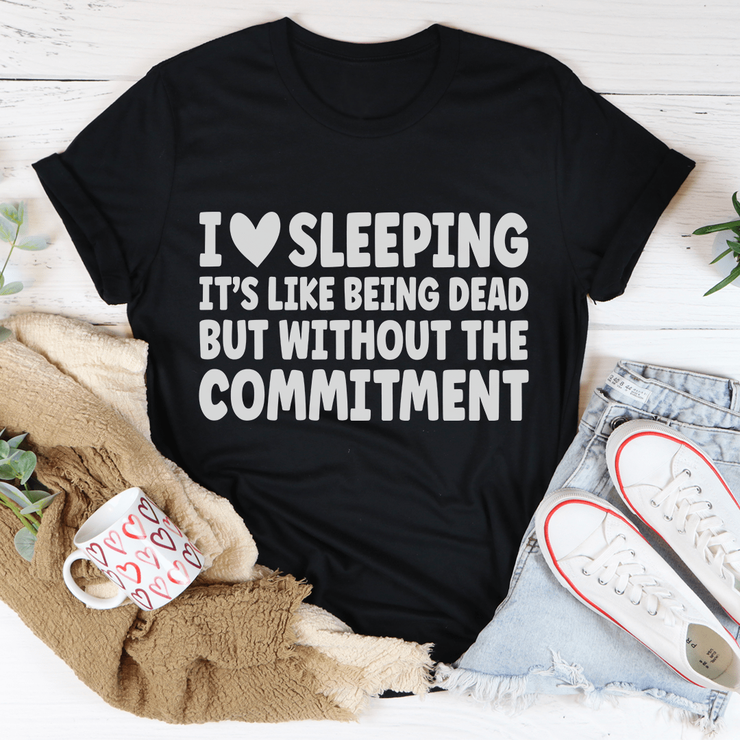I Love Sleeping Tee shopmerchmallow I Love Sleeping Tee