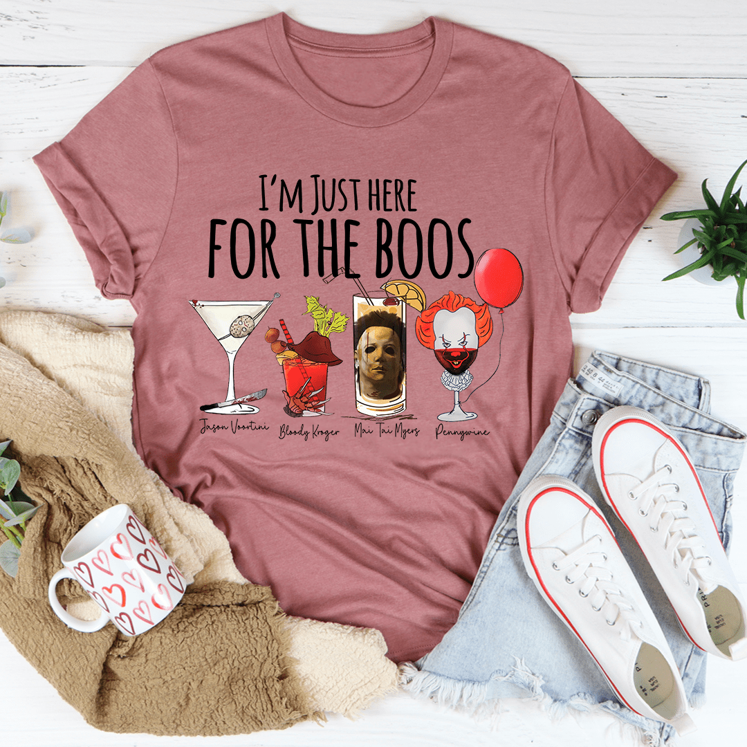I'm Just Here For The Boos Tee shopmerchmallow I'm Just Here For The Boos Tee