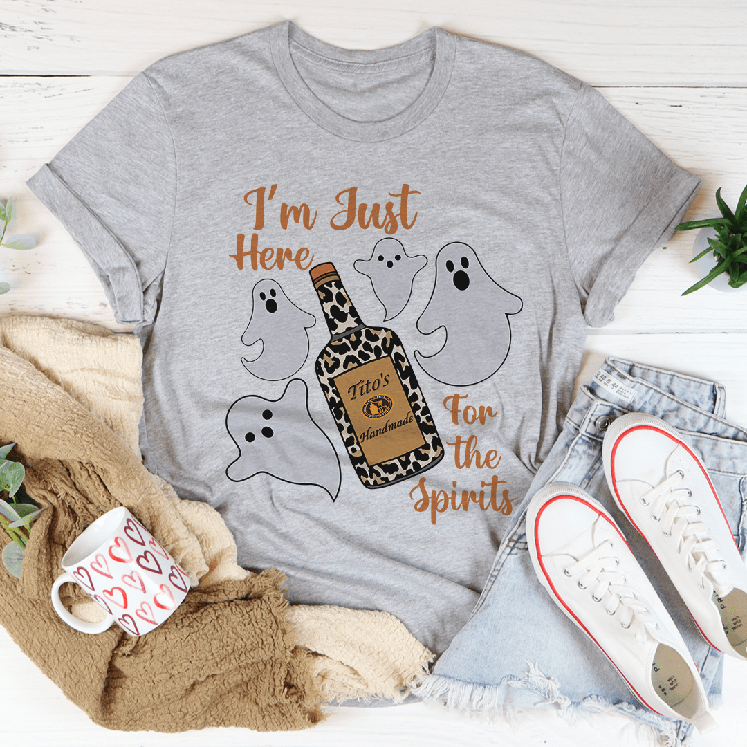 I'm Just Here For The Spirits Tee shopmerchmallow I'm Just Here For The Spirits Tee