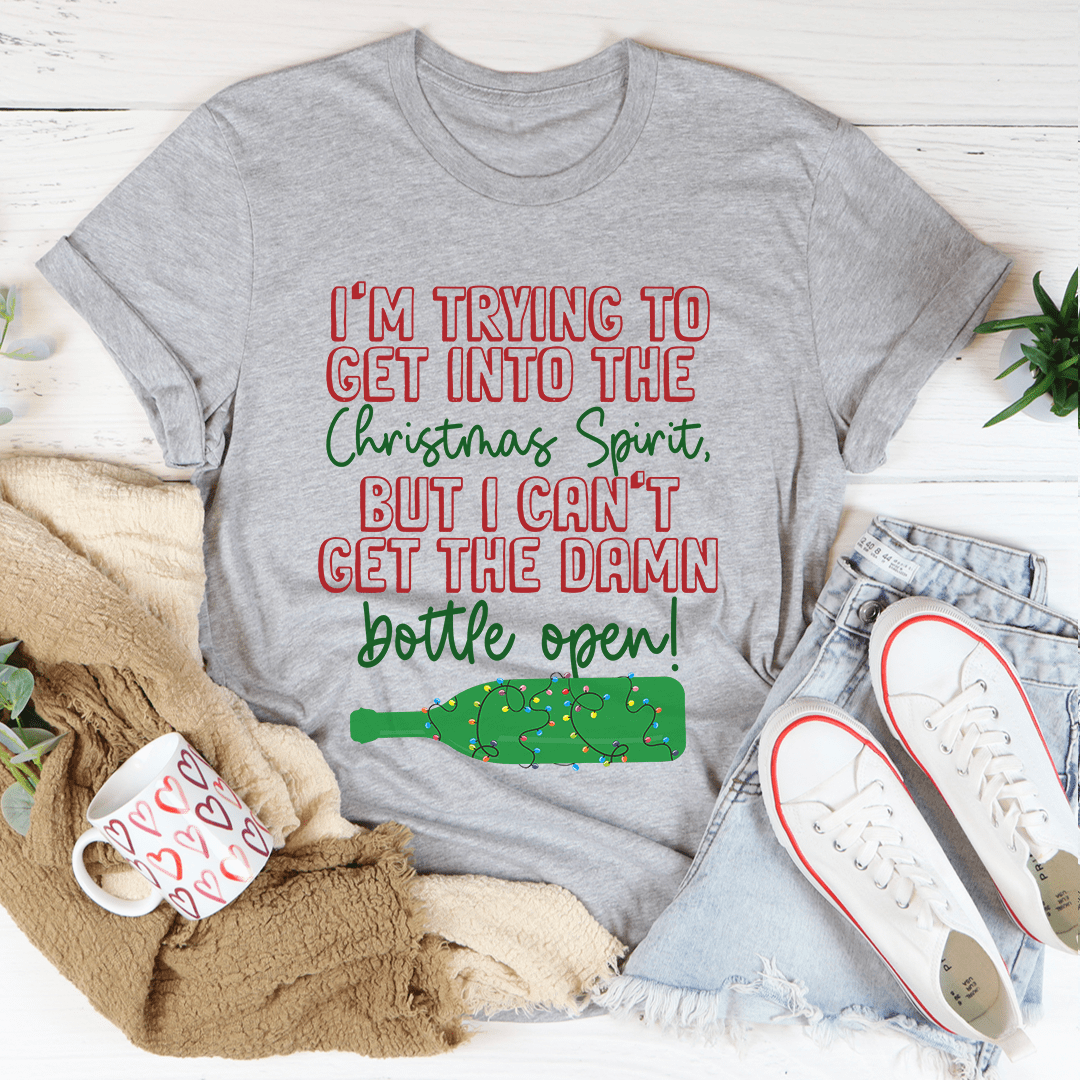 I'm Trying To Get Into The Christmas Spirit Tee shopmerchmallow I'm Trying To Get Into The Christmas Spirit Tee