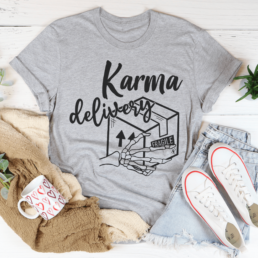 Karma Delivery Package Tee shopmerchmallow Karma Delivery Package Tee