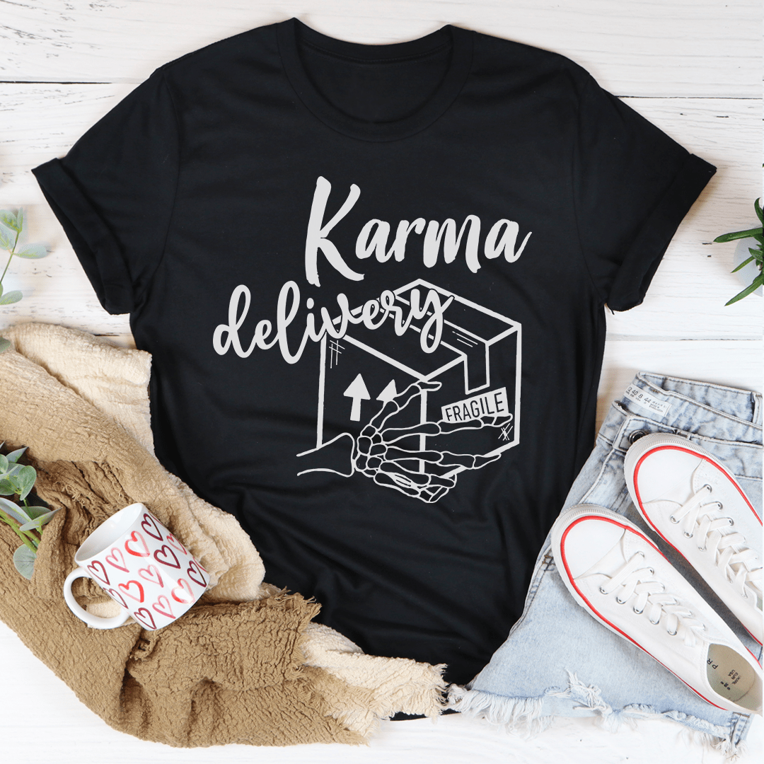Karma Delivery Package Tee shopmerchmallow Karma Delivery Package Tee