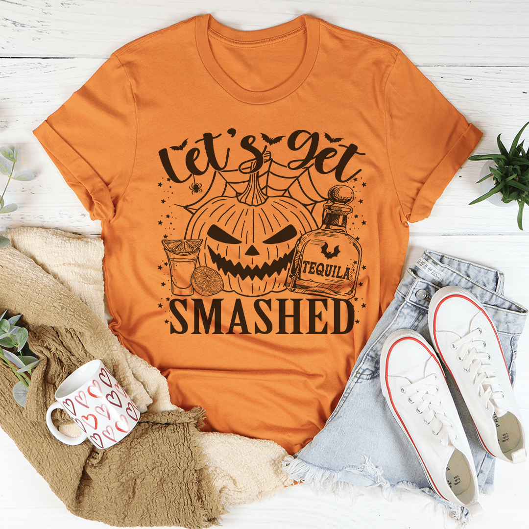 Let's Get Smashed Pumpkin Tee shopmerchmallow Let's Get Smashed Pumpkin Tee