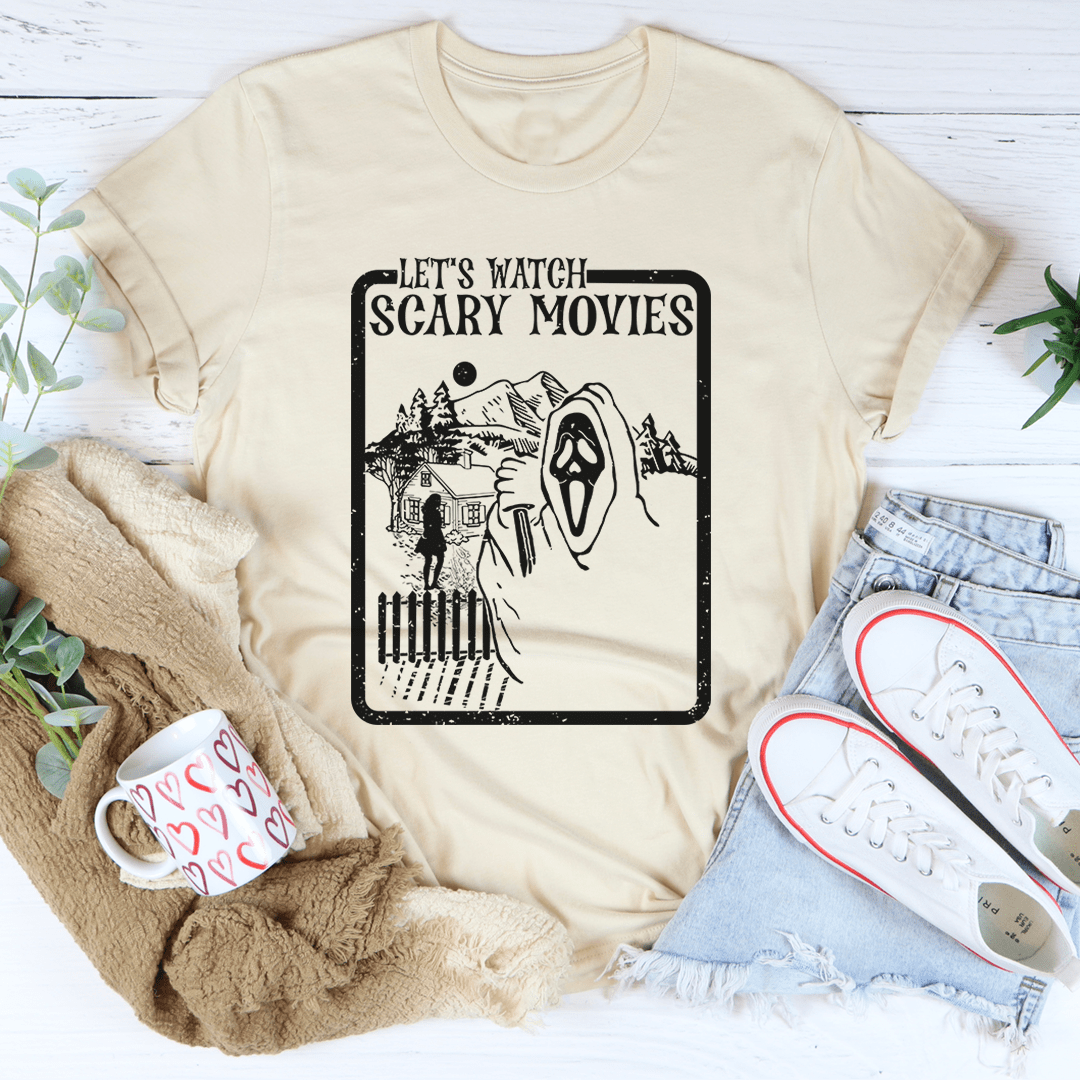 Let's Watch Scary Movies Tee shopmerchmallow Let's Watch Scary Movies Tee