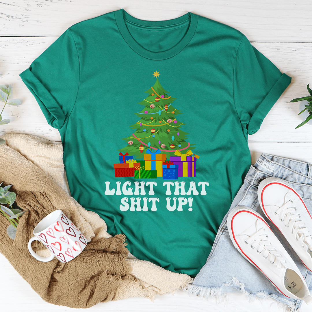 Light That Up Christmas Tree Tee shopmerchmallow Light That Up Christmas Tree Tee