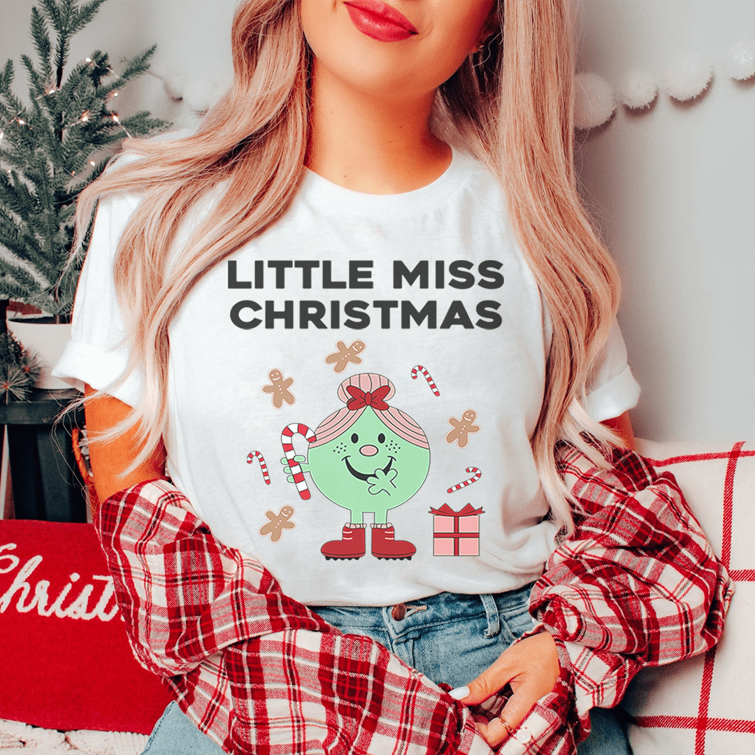 Little Miss Christmas Tee shopmerchmallow Little Miss Christmas Tee