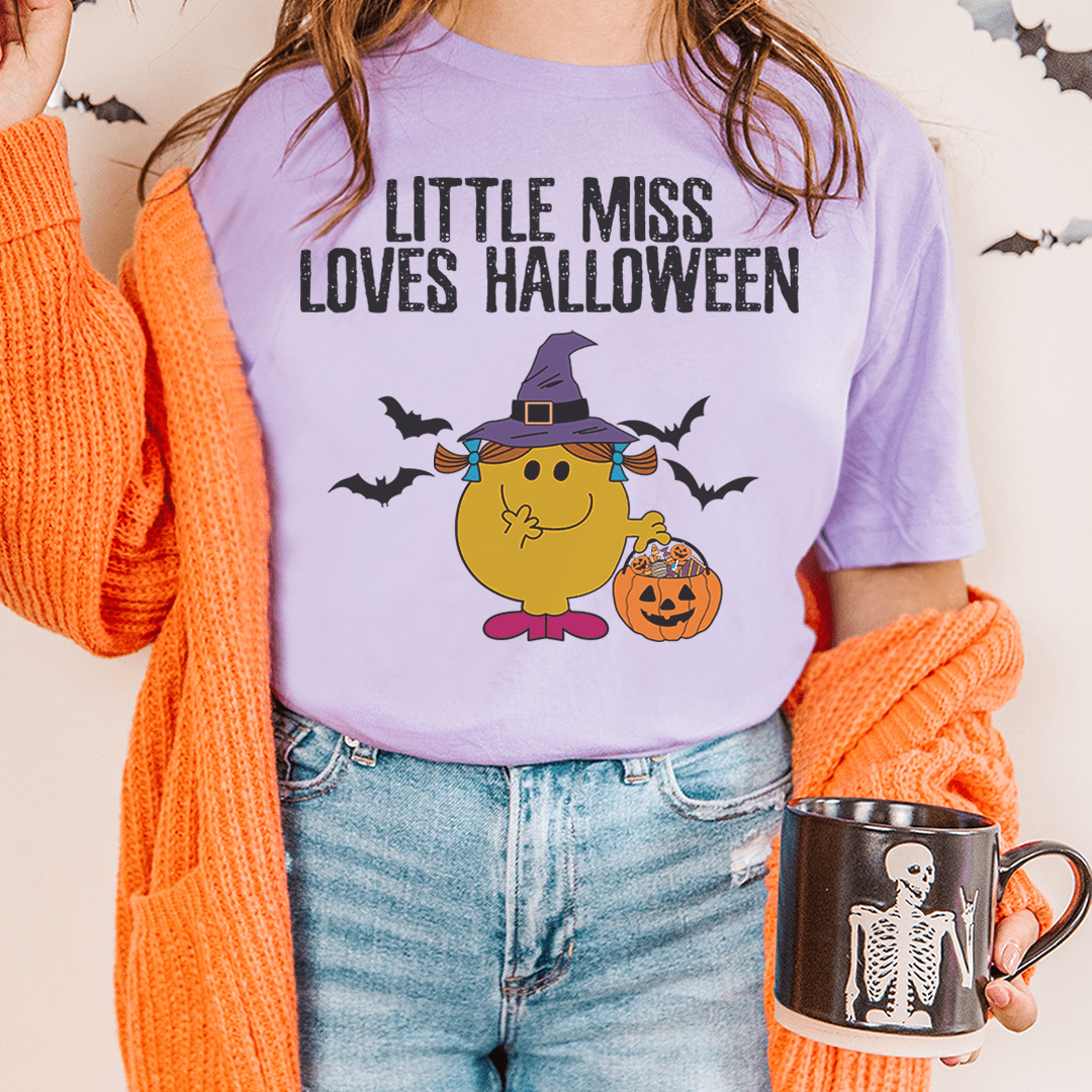 Little Miss Loves Halloween Tee shopmerchmallow Little Miss Loves Halloween Tee