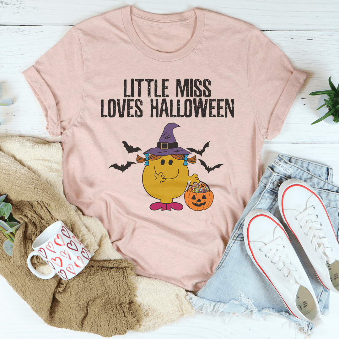 Little Miss Loves Halloween Tee shopmerchmallow Little Miss Loves Halloween Tee