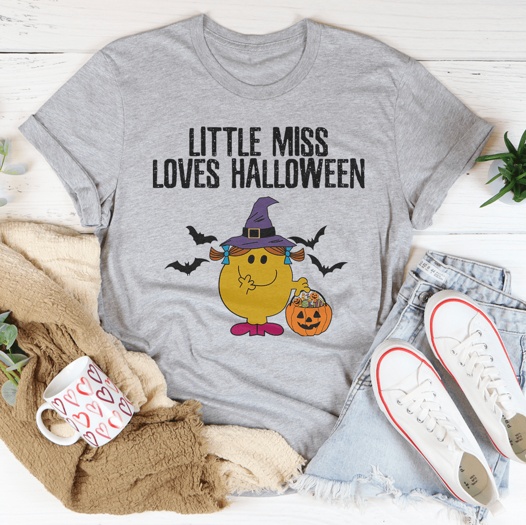 Little Miss Loves Halloween Tee shopmerchmallow Little Miss Loves Halloween Tee
