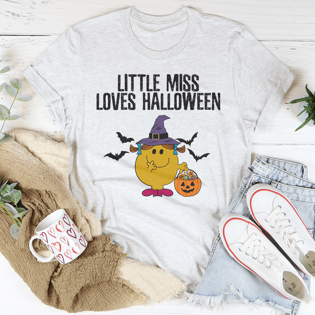 Little Miss Loves Halloween Tee shopmerchmallow Little Miss Loves Halloween Tee
