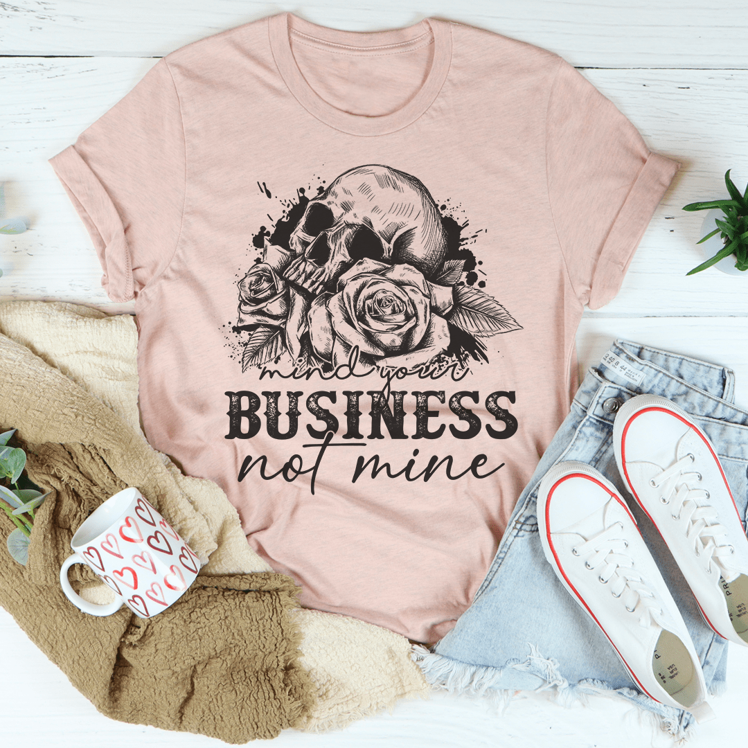 Mind Your Business Skull Tee shopmerchmallow Mind Your Business Skull Tee
