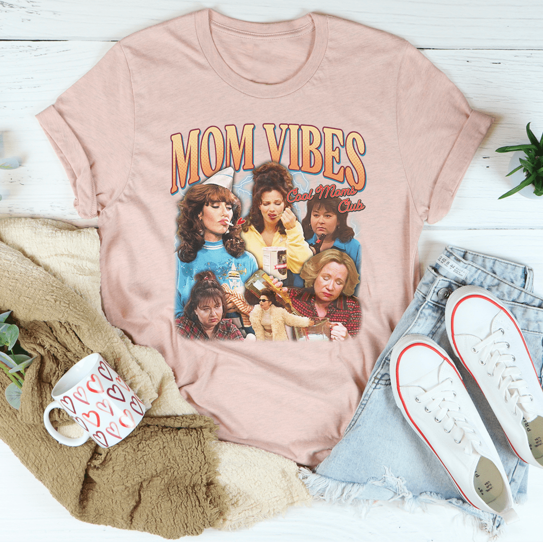 Mom Vibes Cool Moms Club Tee shopmerchmallow Mom Vibes Cool Moms Club Tee