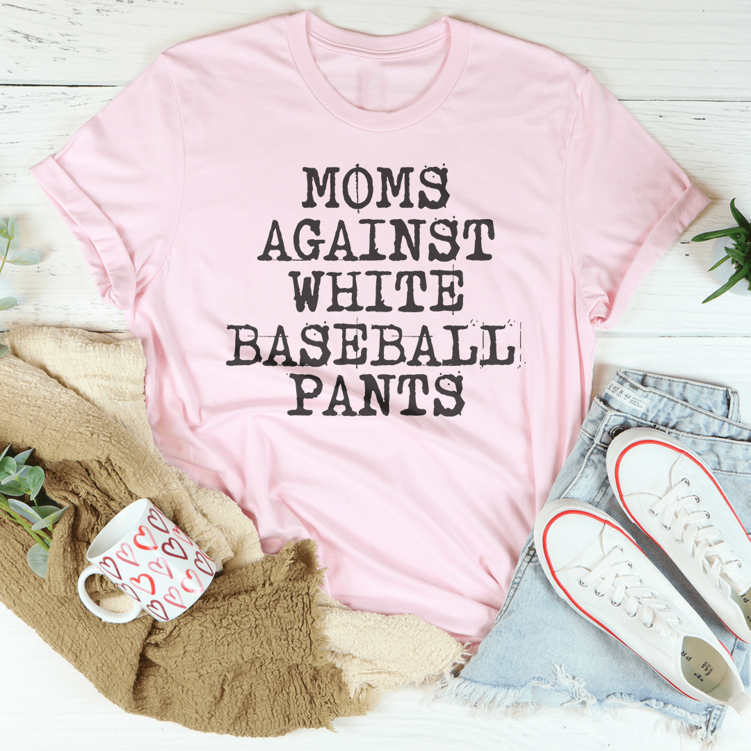 Moms Against White Baseball Pants Tee shopmerchmallow Moms Against White Baseball Pants Tee