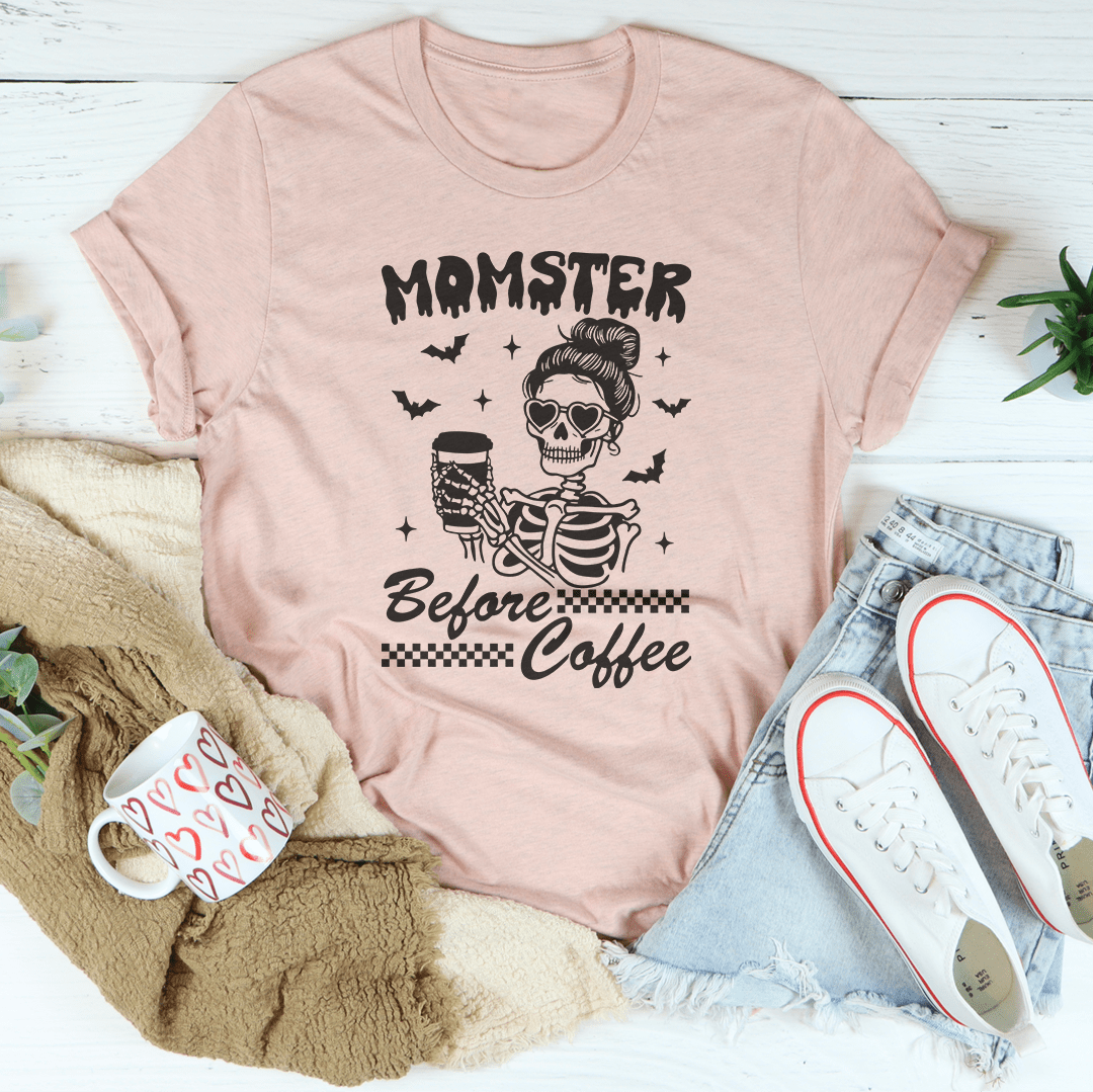 Momster Before Coffee Tee shopmerchmallow Momster Before Coffee Tee