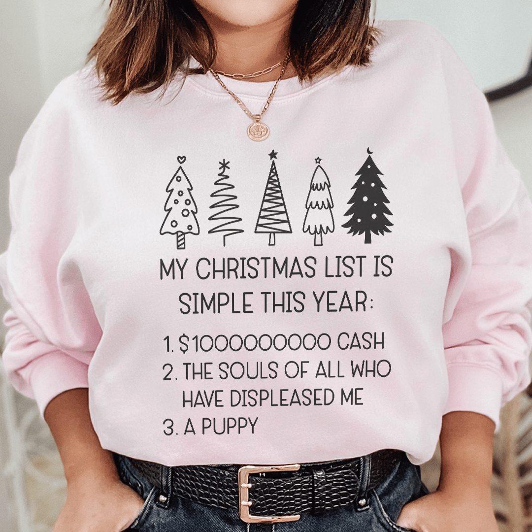 My Christmas List Is Simple This Year shopmerchmallow My Christmas List Is Simple This Year
