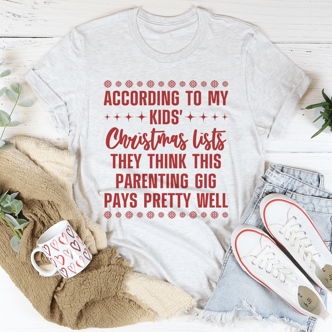 My Kids' Christmas Lists Tee shopmerchmallow My Kids' Christmas Lists Tee