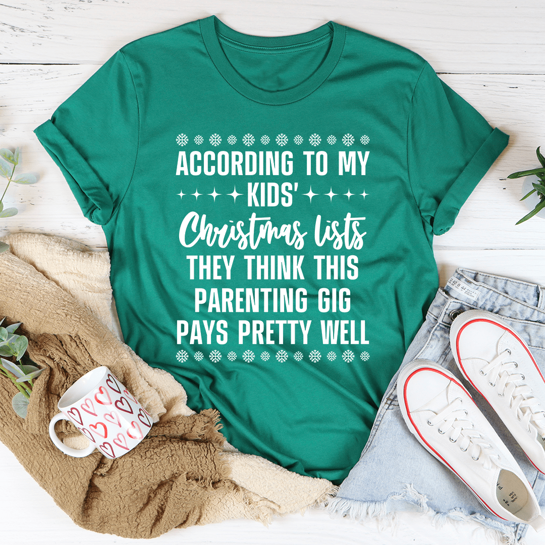 My Kids' Christmas Lists Tee shopmerchmallow My Kids' Christmas Lists Tee