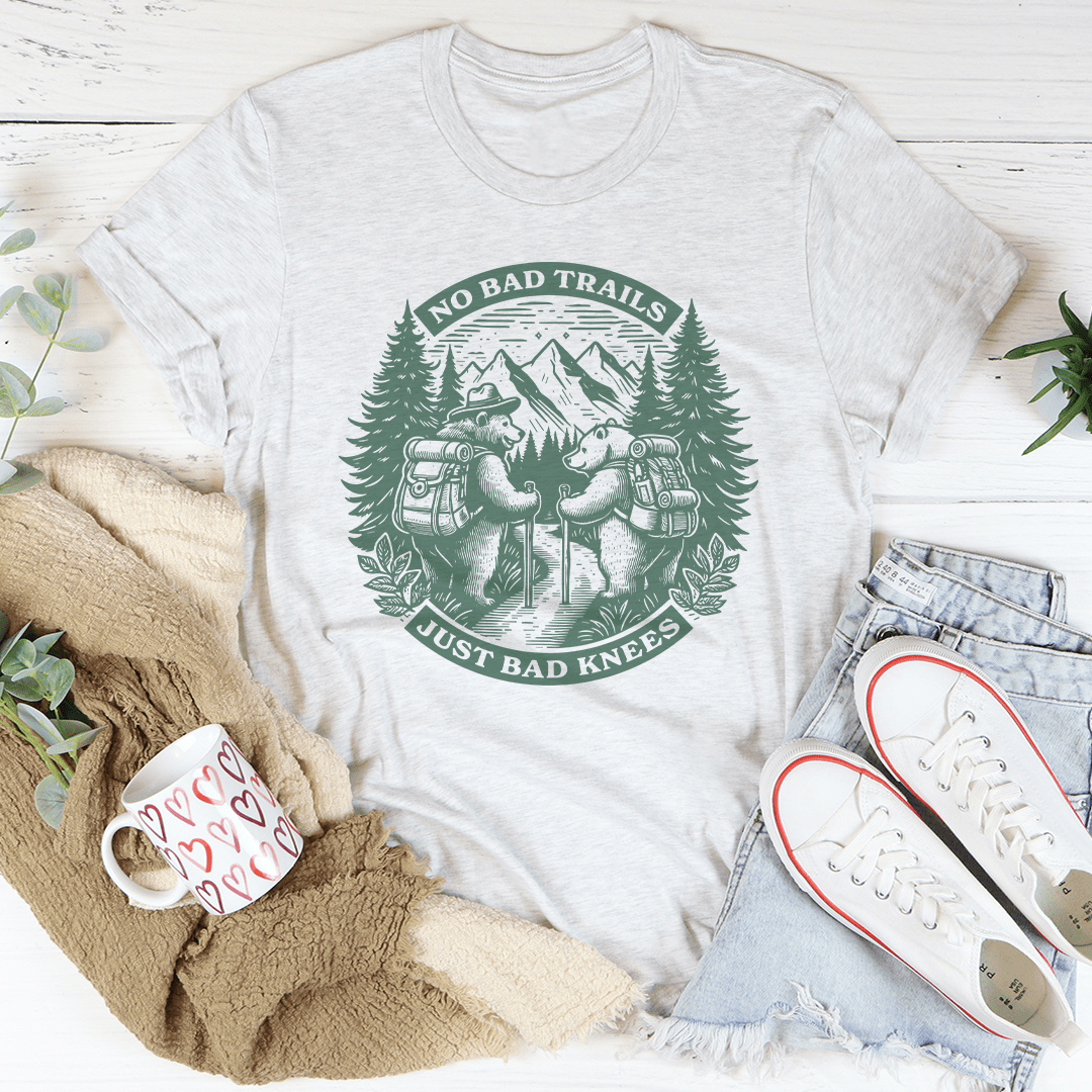 No Bad Trails Just Bad Knees Tee shopmerchmallow No Bad Trails Just Bad Knees Tee