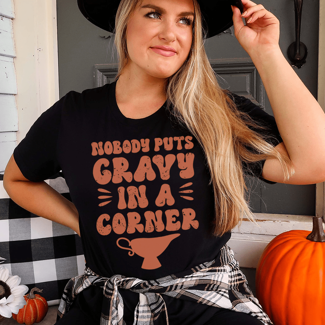Nobody Puts Gravy In A Corner Tee shopmerchmallow Nobody Puts Gravy In A Corner Tee