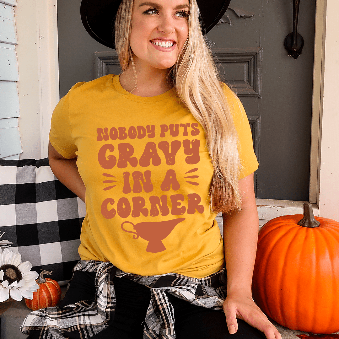 Nobody Puts Gravy In A Corner Tee shopmerchmallow Nobody Puts Gravy In A Corner Tee
