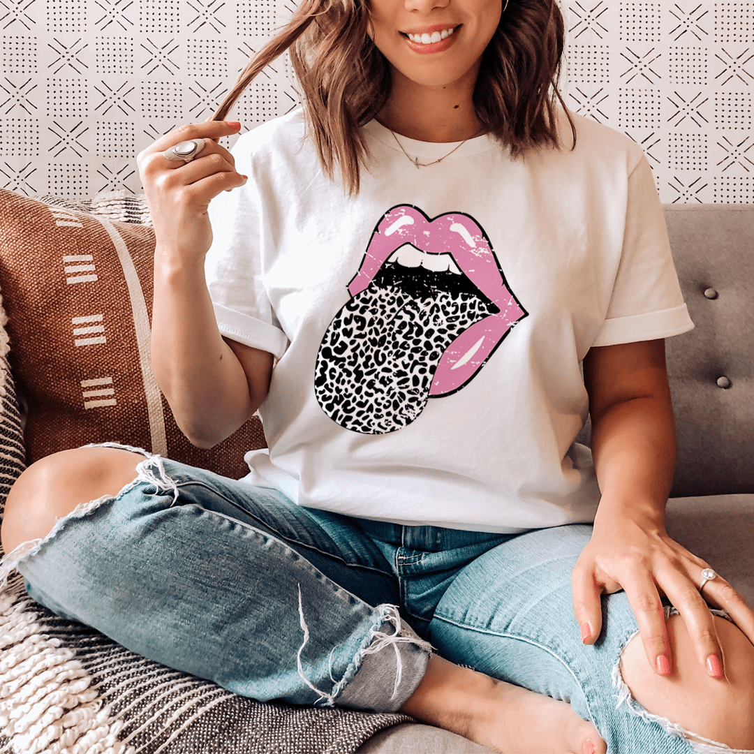 Pink Lips Tee shopmerchmallow Pink Lips Tee