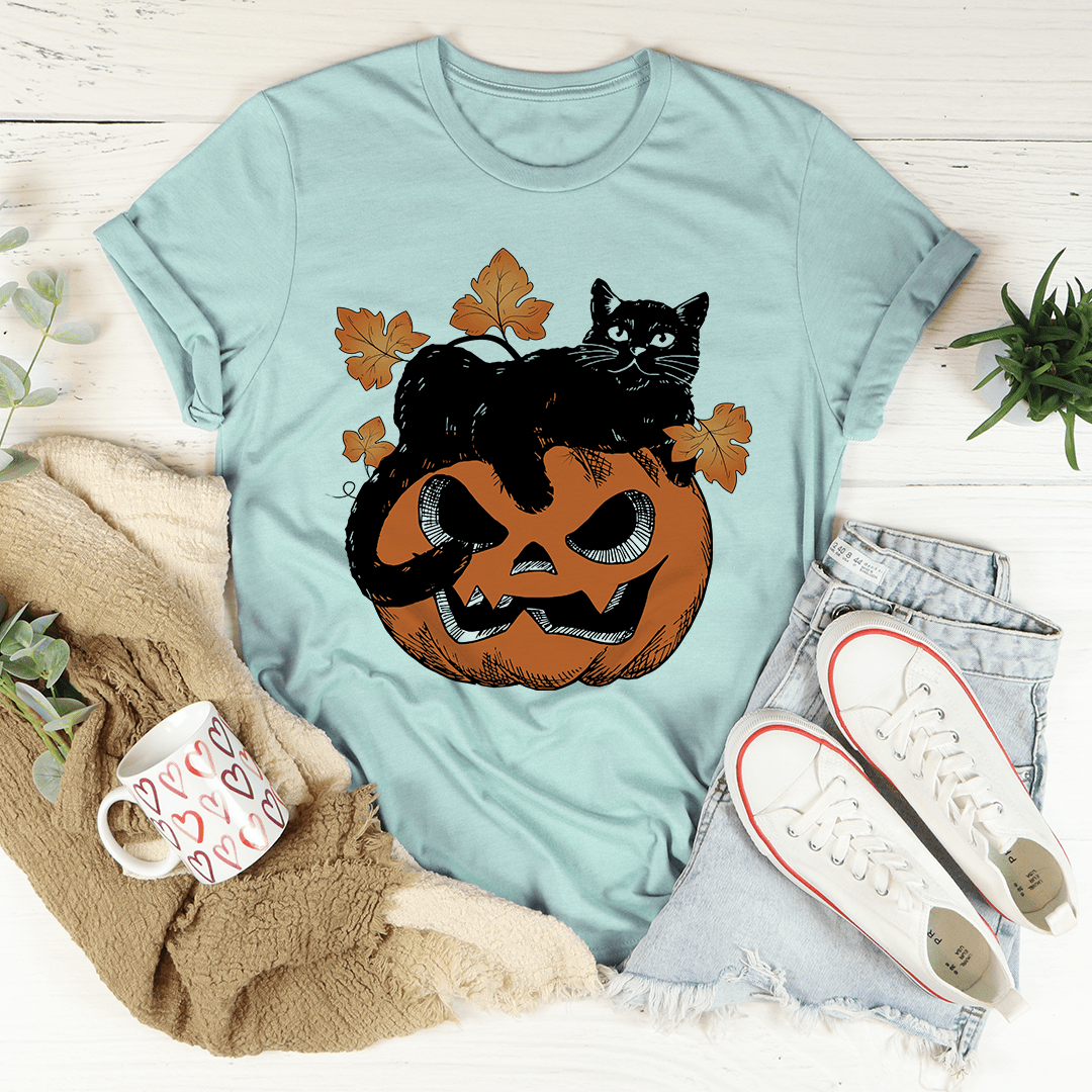 Pumpkin Cat Tee shopmerchmallow Pumpkin Cat Tee