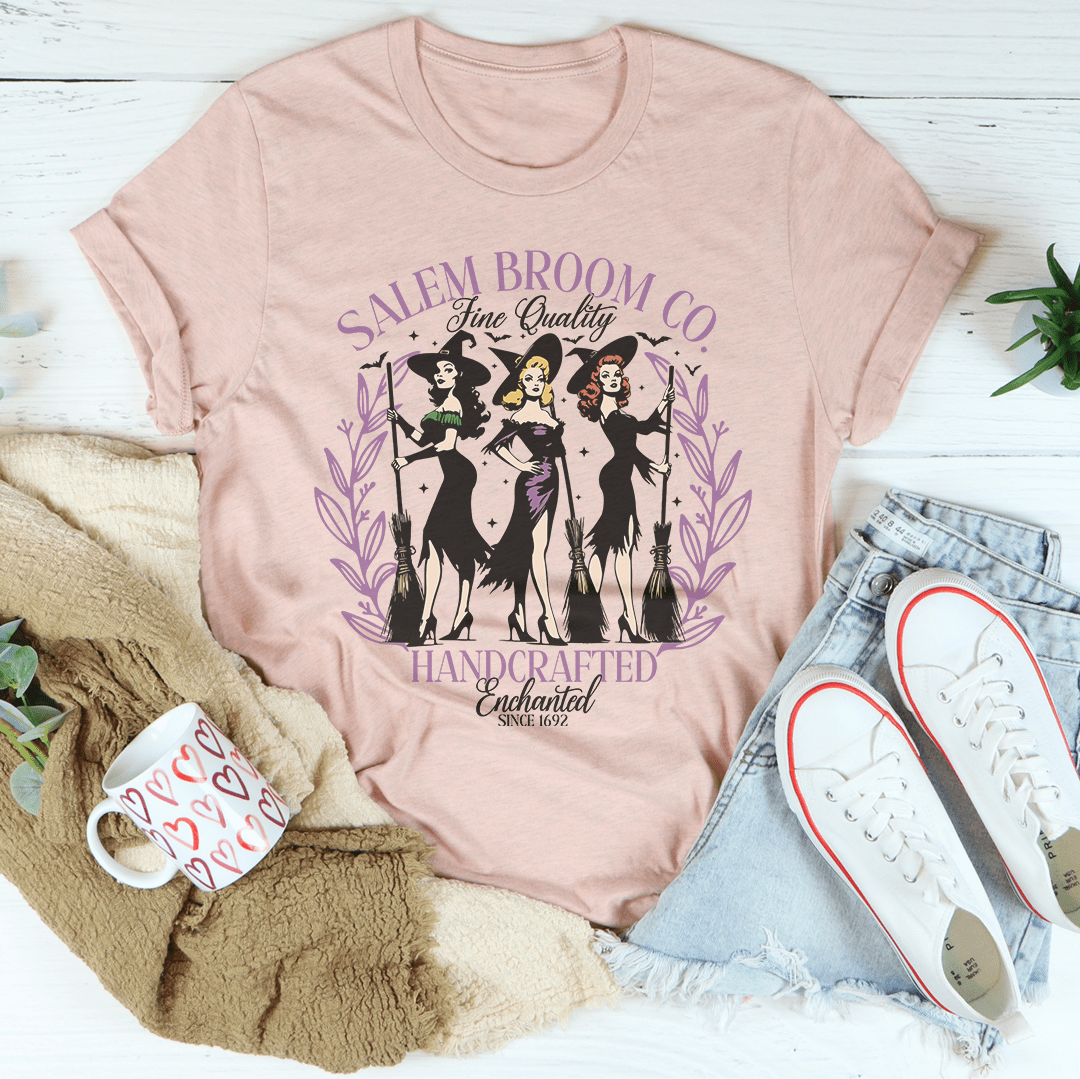 Salem Broom Co Fine Quality Handcrafted Enchanted Since 1692 Tee shopmerchmallow Salem Broom Co Fine Quality Handcrafted Enchanted Since 1692 Tee