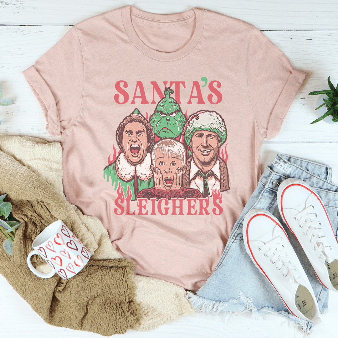 Santa Sleighers Tee shopmerchmallow Santa Sleighers Tee