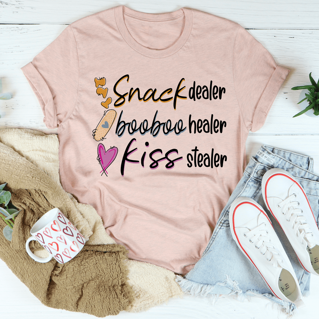 Snack Dealer Booboo Healer Kiss Stealer Tee shopmerchmallow Snack Dealer Booboo Healer Kiss Stealer Tee