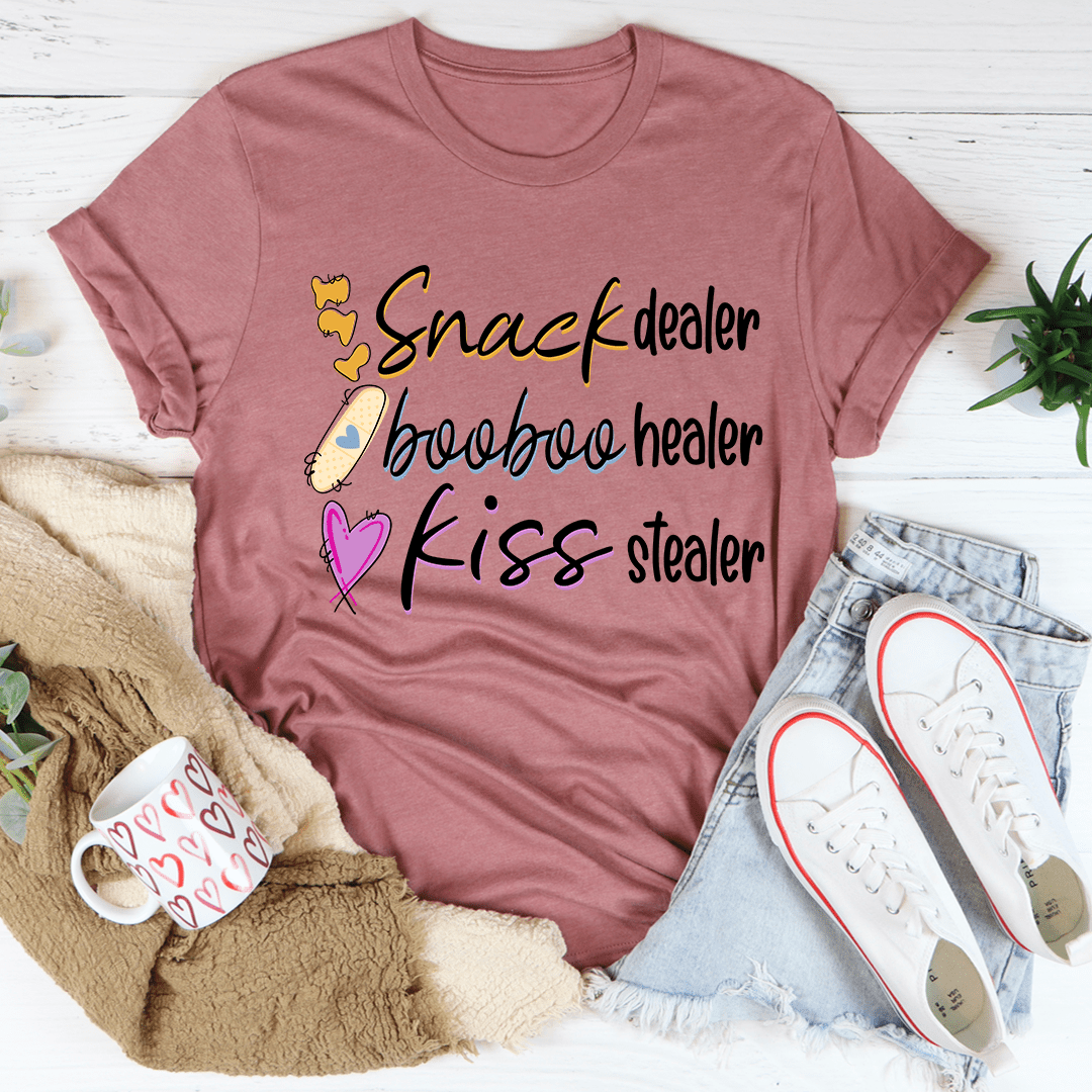 Snack Dealer Booboo Healer Kiss Stealer Tee shopmerchmallow Snack Dealer Booboo Healer Kiss Stealer Tee